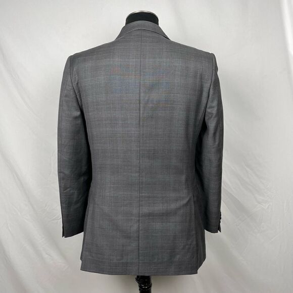Sakes Fifth Ave Black Label Ermenegildo Zegna Gray Suit Set - Mens 38 Blazer - Picture 3 of 15